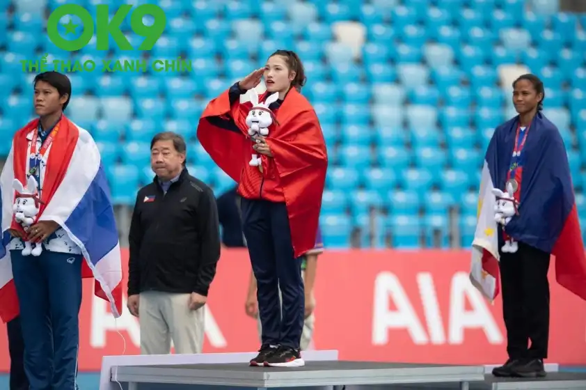 Linh Na giành HCV tại 2 kỳ SEA Games liên tiếp. Ảnh: FBNV