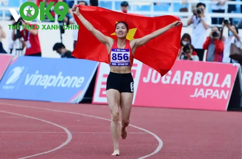 Khoảnh khắc Nguyễn Linh Na giành HCV SEA Games 31. Ảnh: VOV